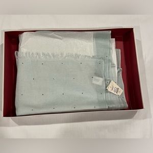 Talbots Pale Green Rayon Wrap with Swarovski Elements